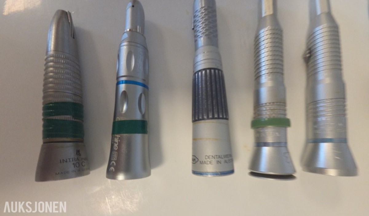 7 stk kirurgiske/dentale håndstykker – KaVo, W&H m.fl.