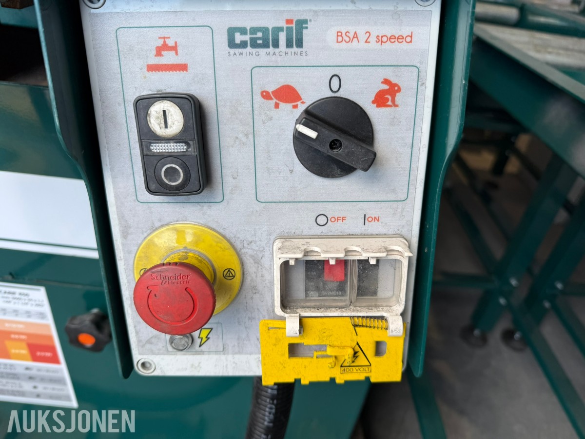 2022 Carif 260 BSA halvautomatisk metallbåndsag med rullebaner