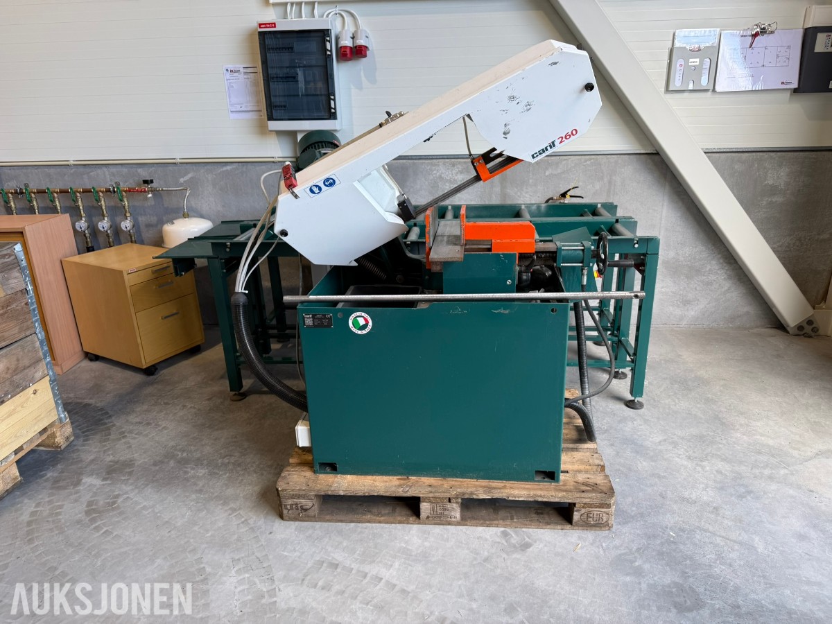 2022 Carif 260 BSA halvautomatisk metallbåndsag med rullebaner