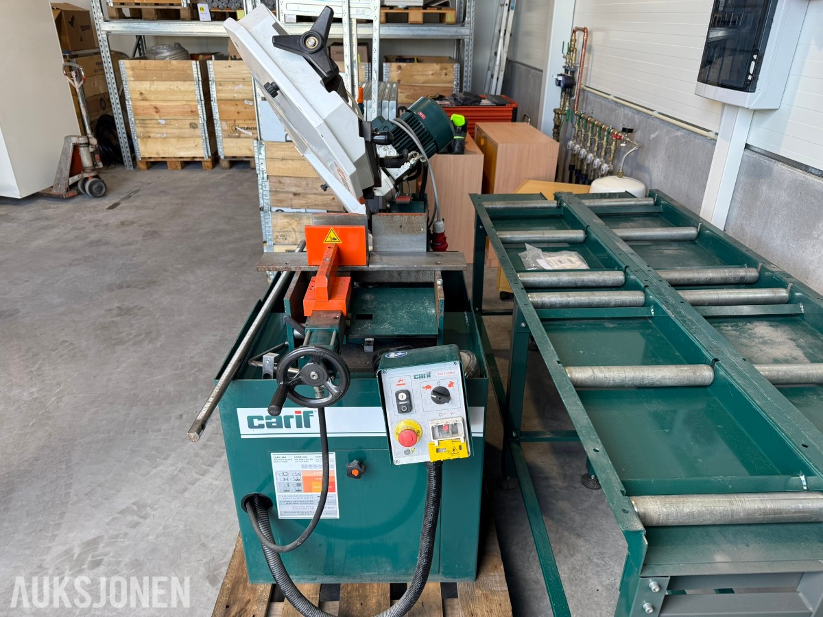 2022 Carif 260 BSA halvautomatisk metallbåndsag med rullebaner