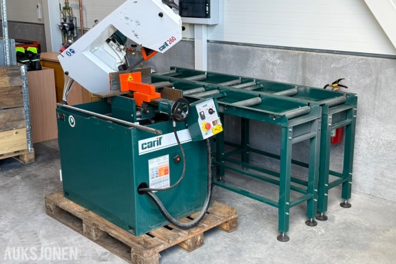 2022 Carif 260 BSA halvautomatisk metallbåndsag med rullebaner
