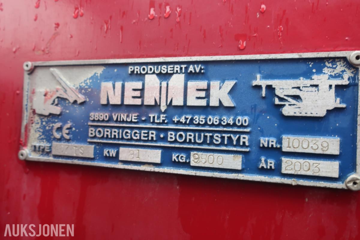 2003 Nemek 407 TS energi/fundamenterings rigg