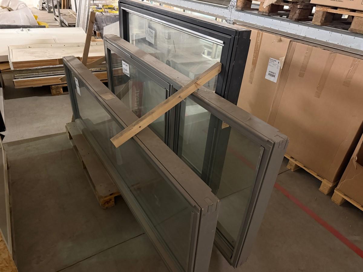3 stk. Uldal vinduer / B680xH2090 Fastkarm / B890x2090 Fastkarm/topphengslet / B1590xB1190 Topphengslet