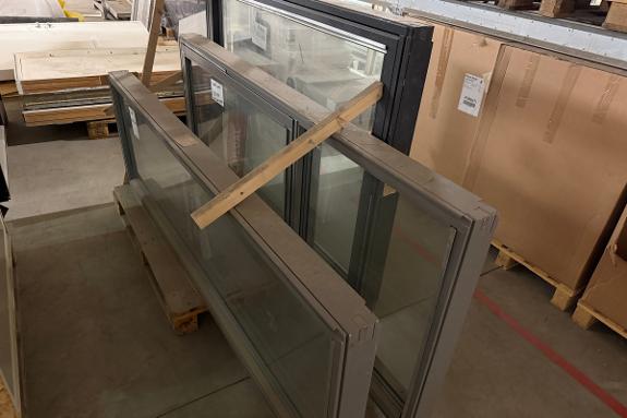 3 stk. Uldal vinduer / B680xH2090 Fastkarm / B890x2090 Fastkarm/topphengslet / B1590xB1190 Topphengslet