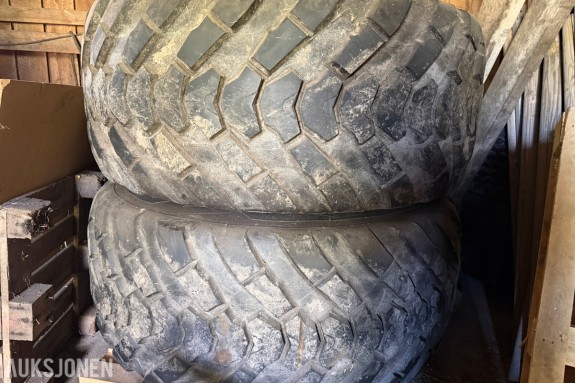 MICHELIN VF 650/65 R30.5 DEKK PÅ FELG – 2STK - SVÆRT LITE BRUKT – PASSER BREDAL K85 M.FL.