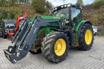2013 John Deere 6150R - frontlaster, to hjulsett