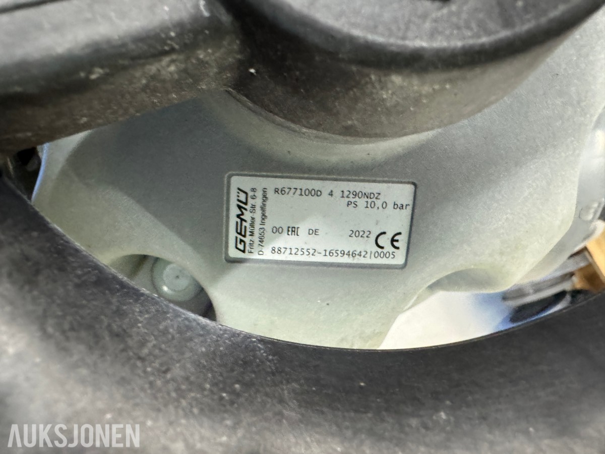 Parti med GEMÜ R677 manuelle membranventiler