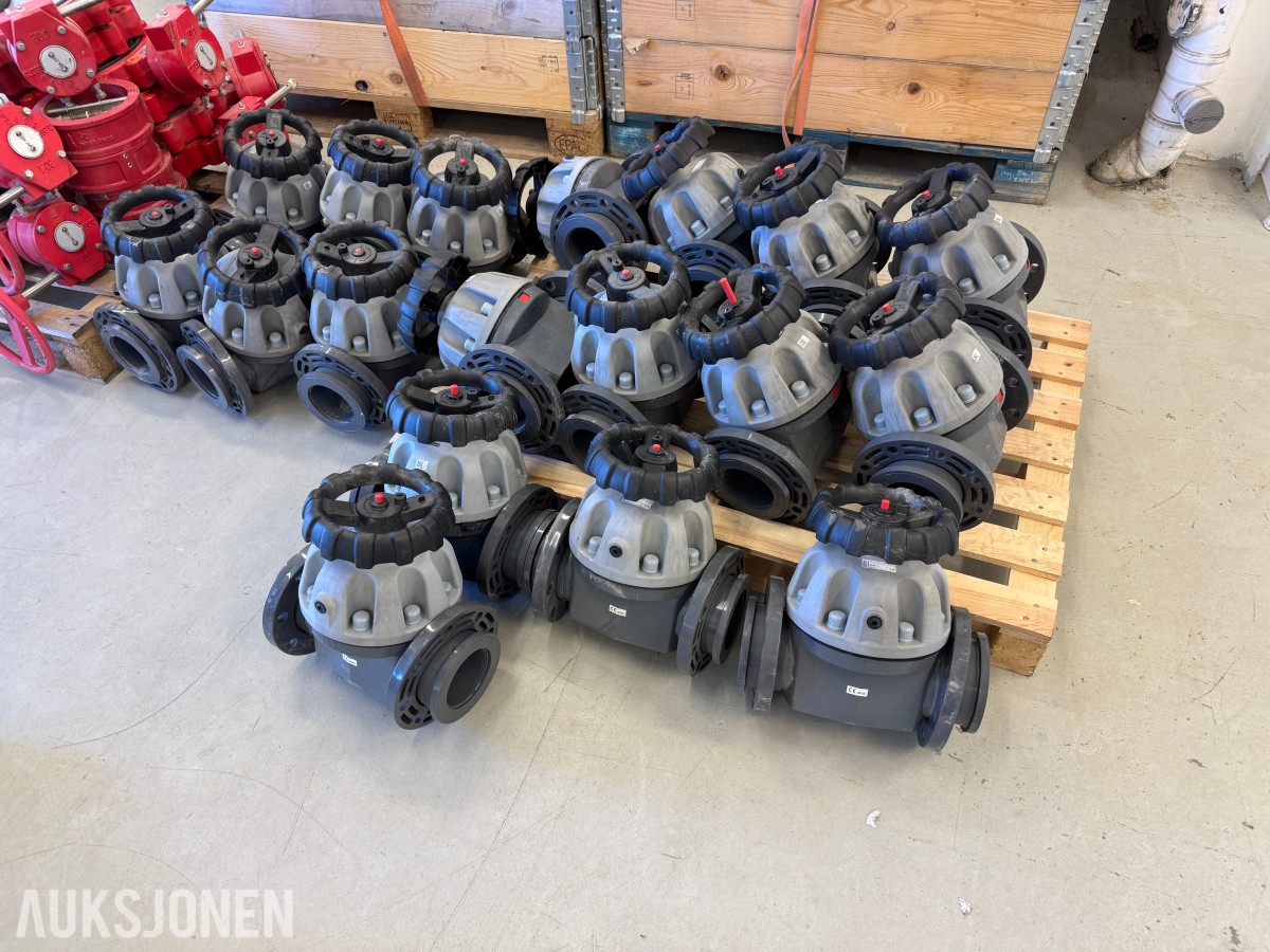 Parti med GEMÜ R677 manuelle membranventiler