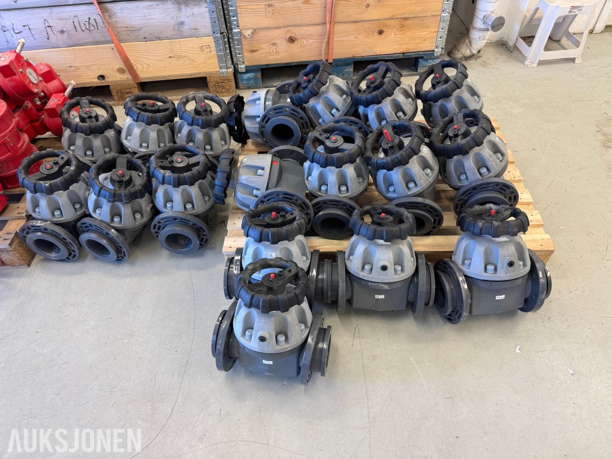 Parti med GEMÜ R677 manuelle membranventiler