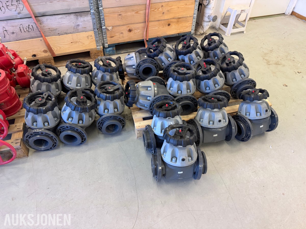 Parti med GEMÜ R677 manuelle membranventiler