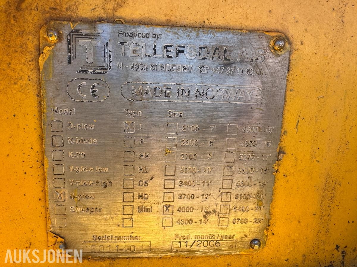 2006 Tellefsdal U-plog 4000