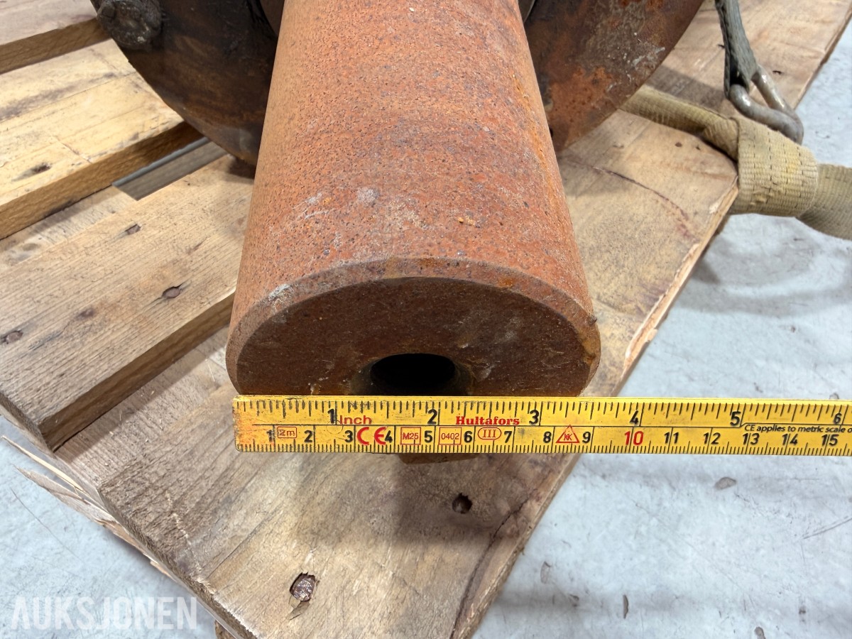 Trommel med flenser - maskinkomponent, 327 kg