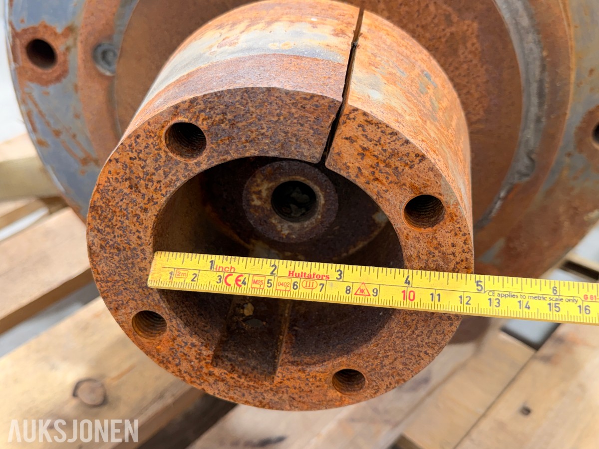Trommel med flenser - maskinkomponent, 327 kg