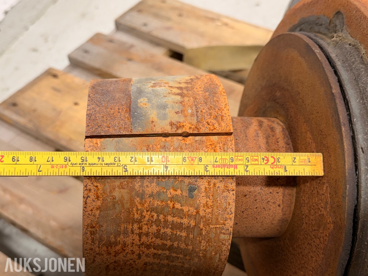 Trommel med flenser - maskinkomponent, 327 kg