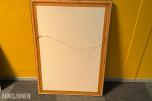 2 innrammede abstrakte kunsttrykk med sort ramme