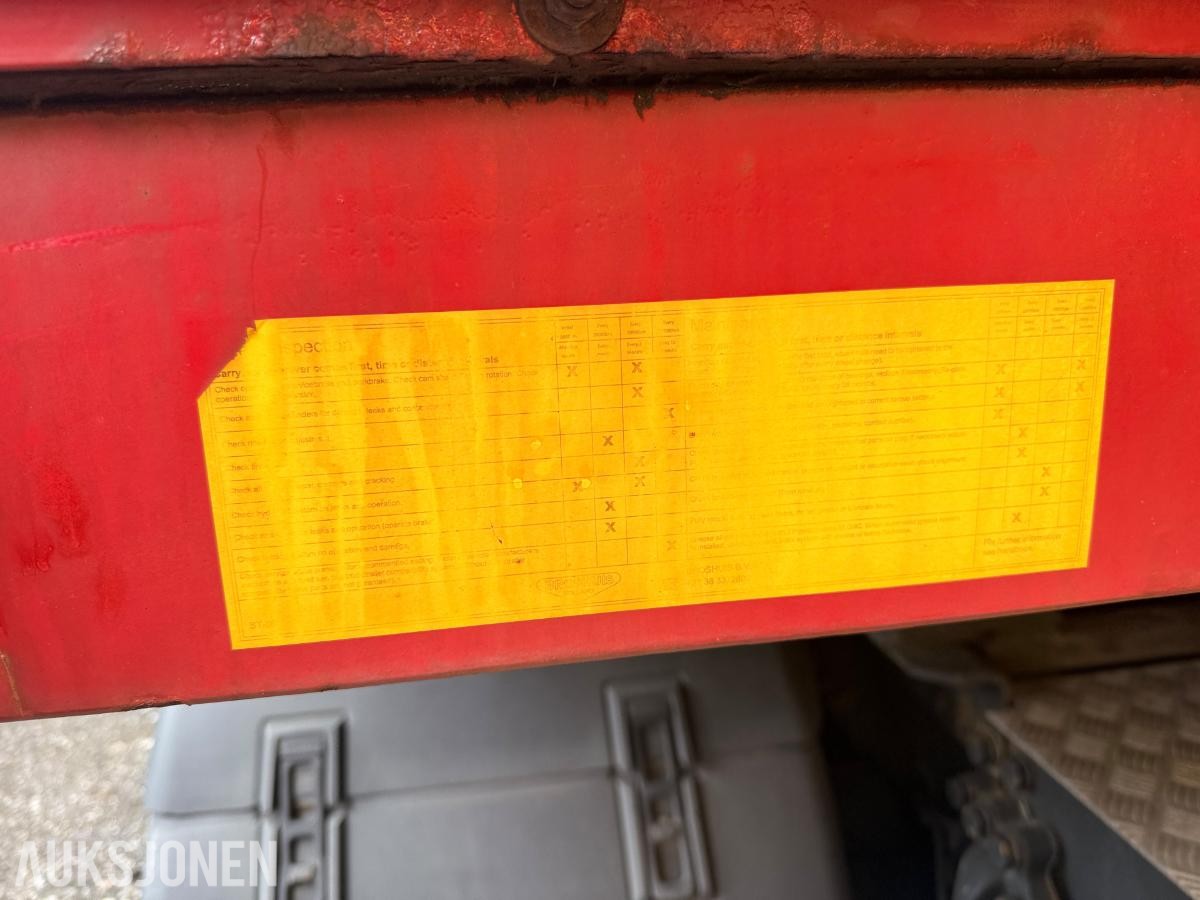 2007 Broshuis 3-akslet maskinsemitrailer / plattformtralle – 50 tonn totalvekt