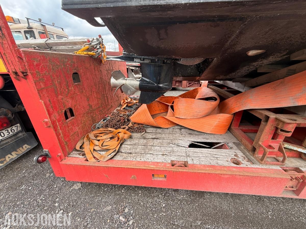 2007 Broshuis 3-akslet maskinsemitrailer / plattformtralle – 50 tonn totalvekt
