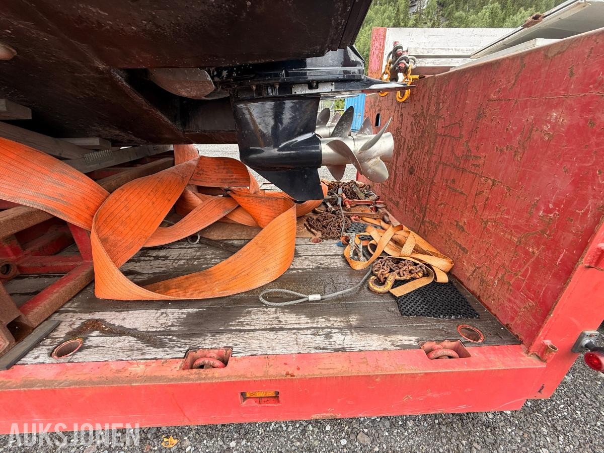 2007 Broshuis 3-akslet maskinsemitrailer / plattformtralle – 50 tonn totalvekt