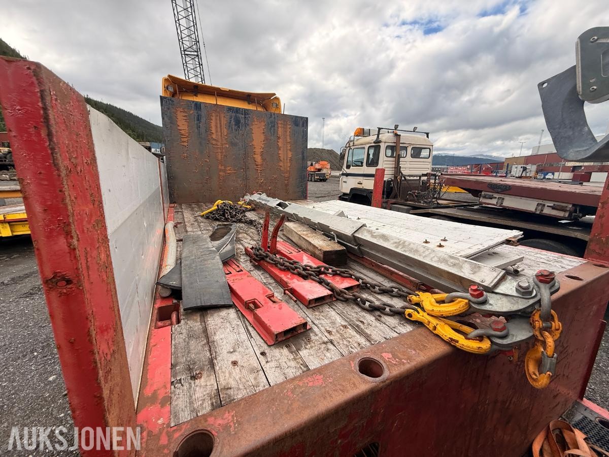2007 Broshuis 3-akslet maskinsemitrailer / plattformtralle – 50 tonn totalvekt