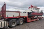2007 Broshuis 3-akslet maskinsemitrailer / plattformtralle  – 50 tonn totalvekt