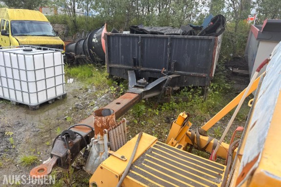 1995 Maur BILPÅBYGG 200 AMB-L maskinhenger m/ uttrekkbart drag – luftfjæring - Rep Objekt