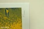 3 innrammede signerte serigrafier av Walter Fusi