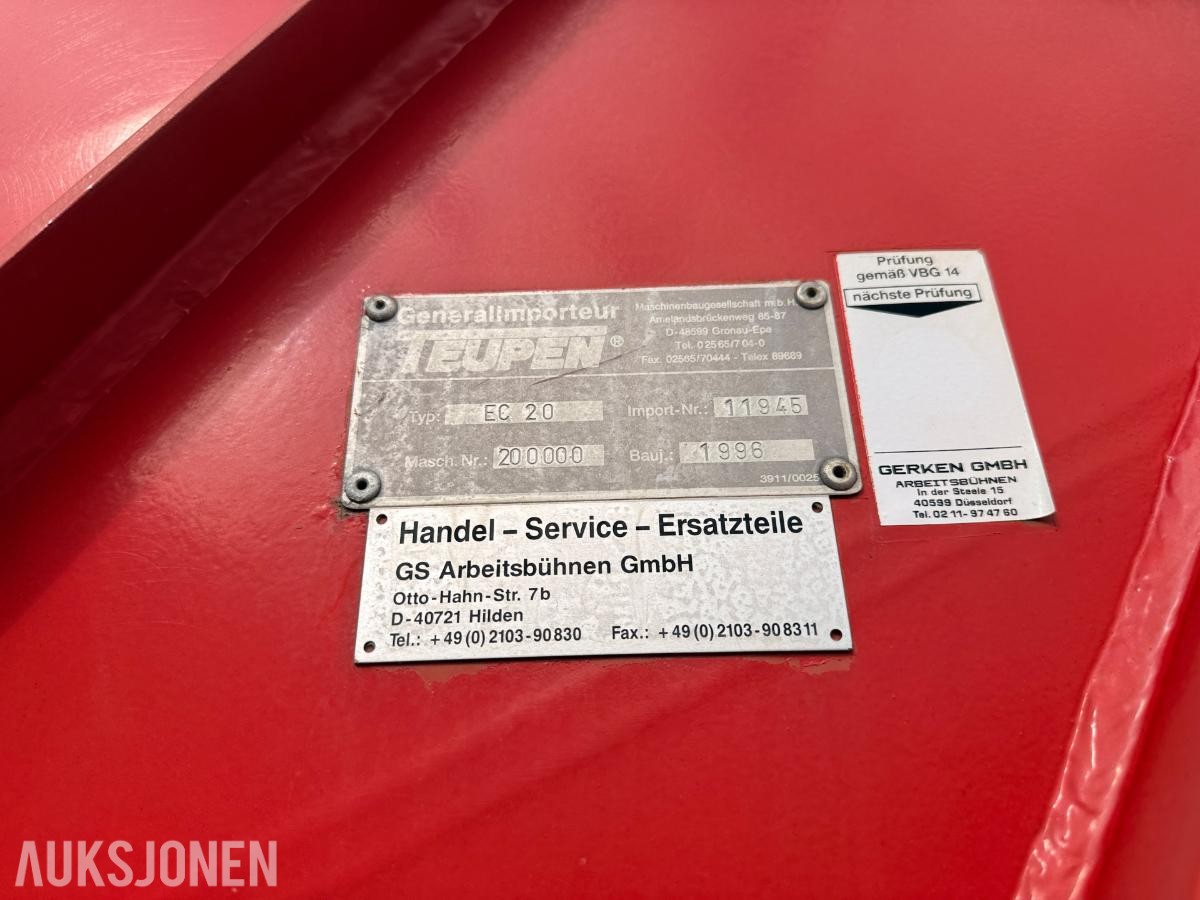 Mercedes-Benz 308D liftbil m/ Multitel EC20 arbeidsplattform – Rep Objekt 