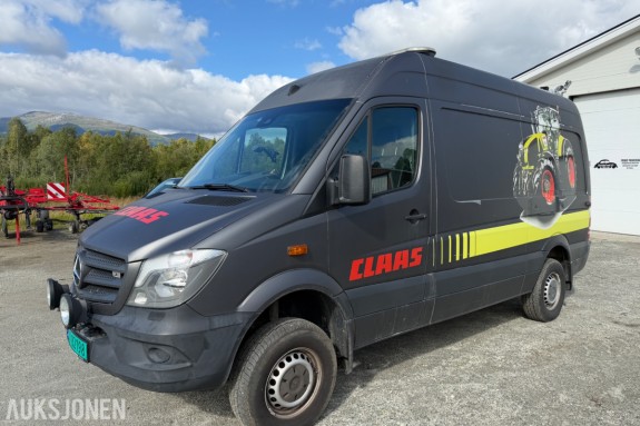 2016 Mercedes-Benz Sprinter, 316 CDI/37 4x4, kun 121254 km, innredet servicebil med verktøy, aggregat og kompressor, Eu godkjent til 07.03.2027