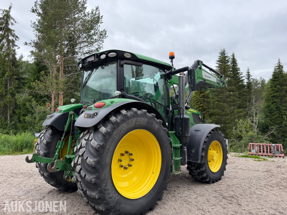 2018 John Deere 6155 R m/frontlaster og fronthydraulikk 50km/t EU-ok
