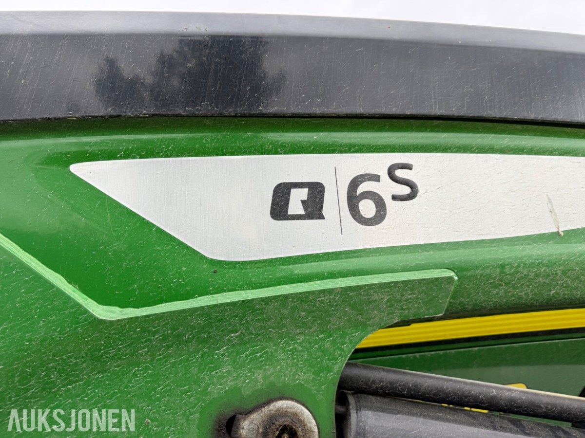 2018 John Deere 6155 R m/frontlaster og fronthydraulikk 50km/t EU-ok