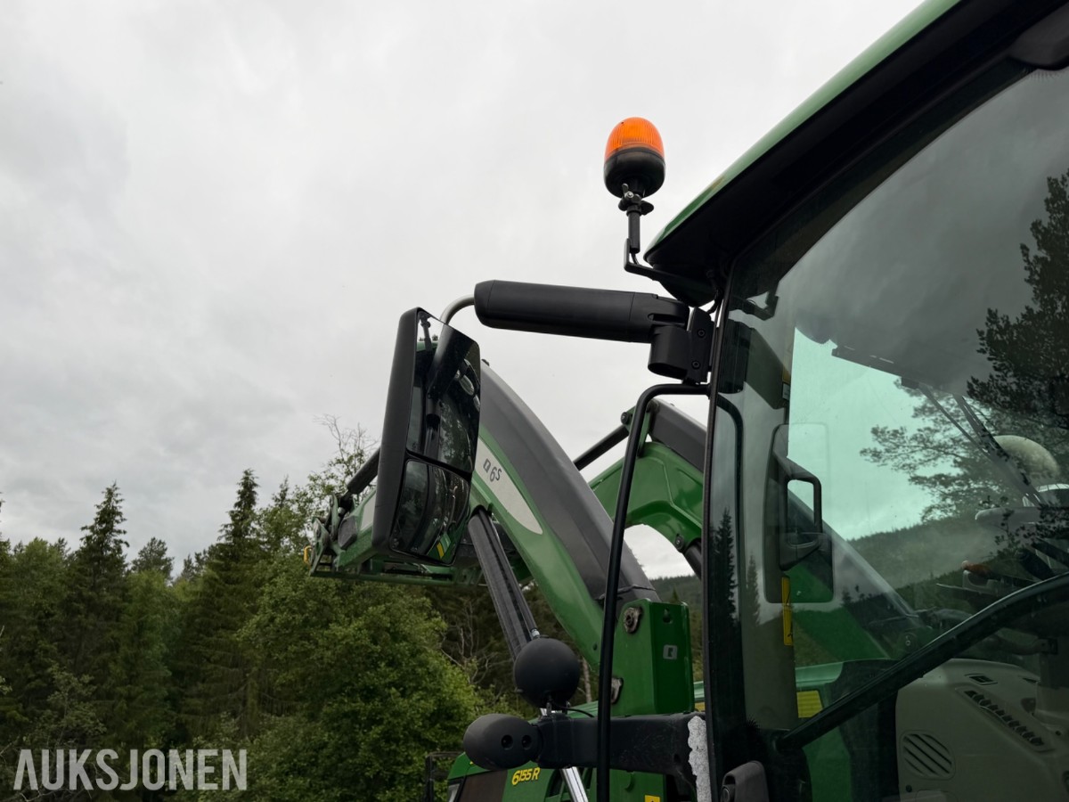 2018 John Deere 6155 R m/frontlaster og fronthydraulikk 50km/t EU-ok
