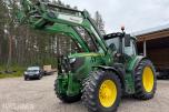 2018 John Deere 6155 R  m/frontlaster og fronthydraulikk 50km/t EU-ok