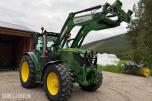 2018 John Deere 6155 R  m/frontlaster og fronthydraulikk 50km/t EU-ok