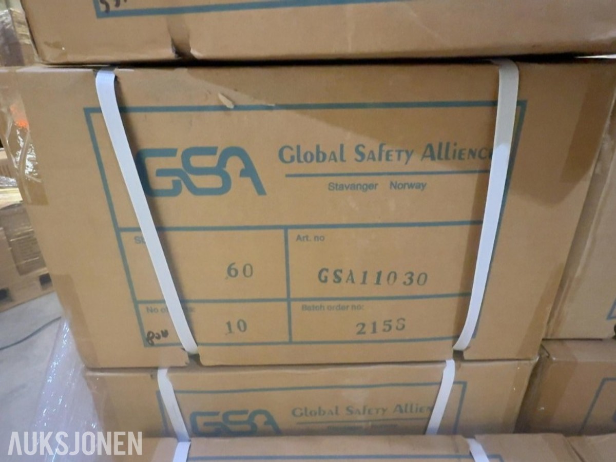 280 stk GSA jakke oransje (art GSA11030) str 56/60
