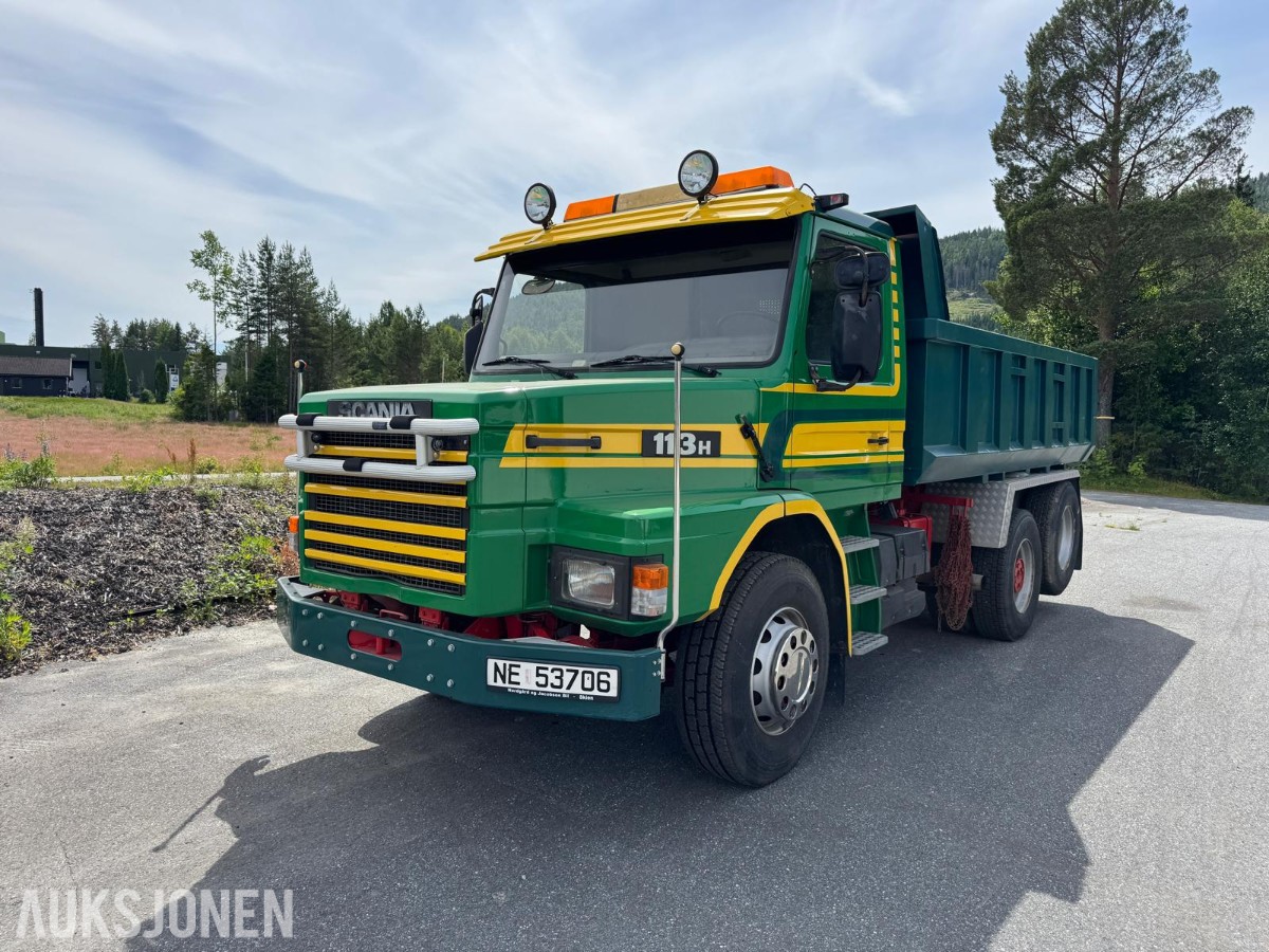 1991 Scania T113HL6X2L 32038Z Tippbil - Snutebil