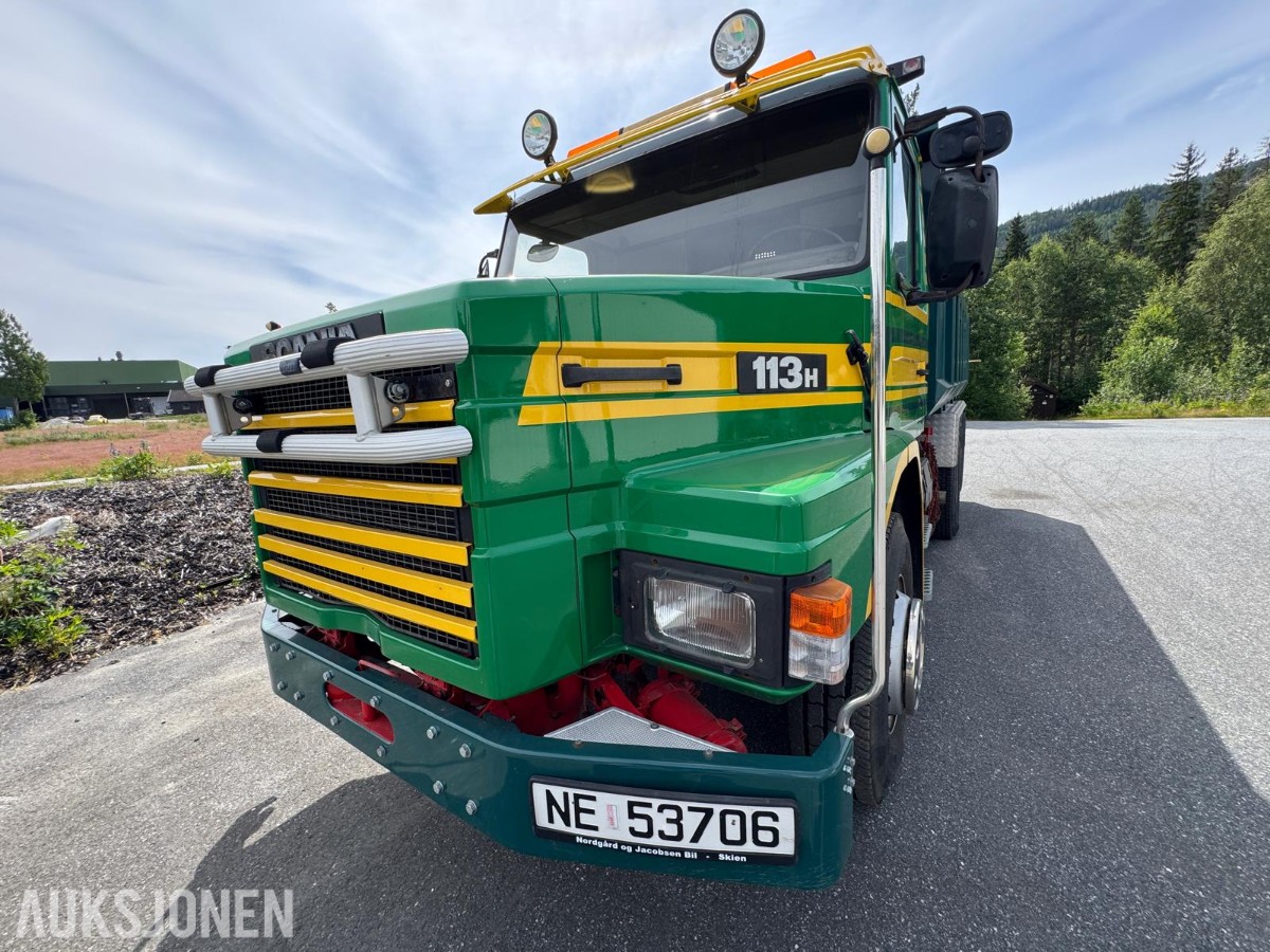 1991 Scania T113HL6X2L 32038Z Tippbil - Snutebil