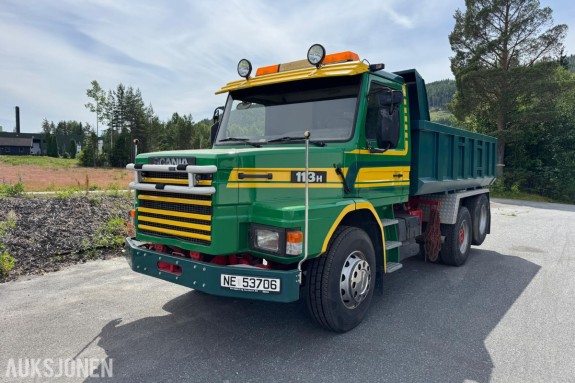 1991 Scania T113HL6X2L 32038Z Tippbil - Snutebil