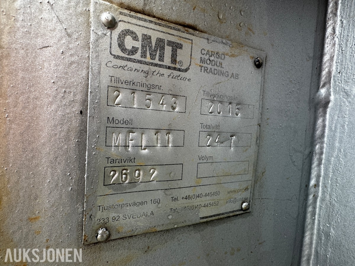 CMT MFL 11 Maskinflak - 2015 Modell