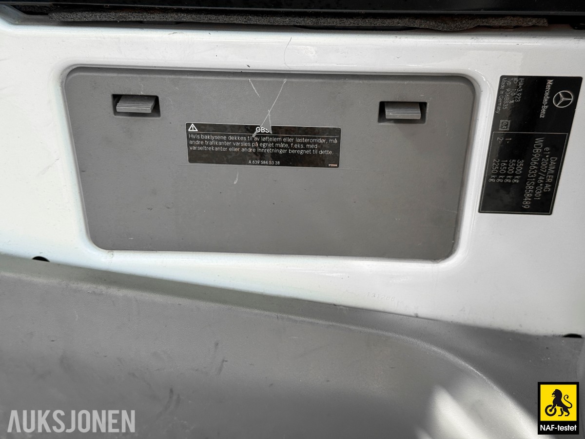 2014 Mercedes-Benz Sprinter 163HK AUTOMAT HENGERFESTE INNREDNING VARMER KAMERA