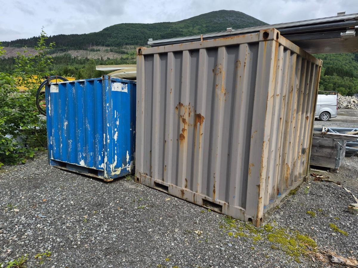 2 stk. containere – lager-/verkstedcontainere