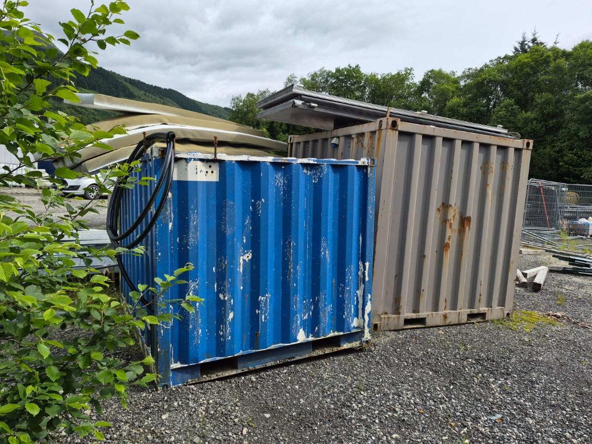 2 stk. containere – lager-/verkstedcontainere