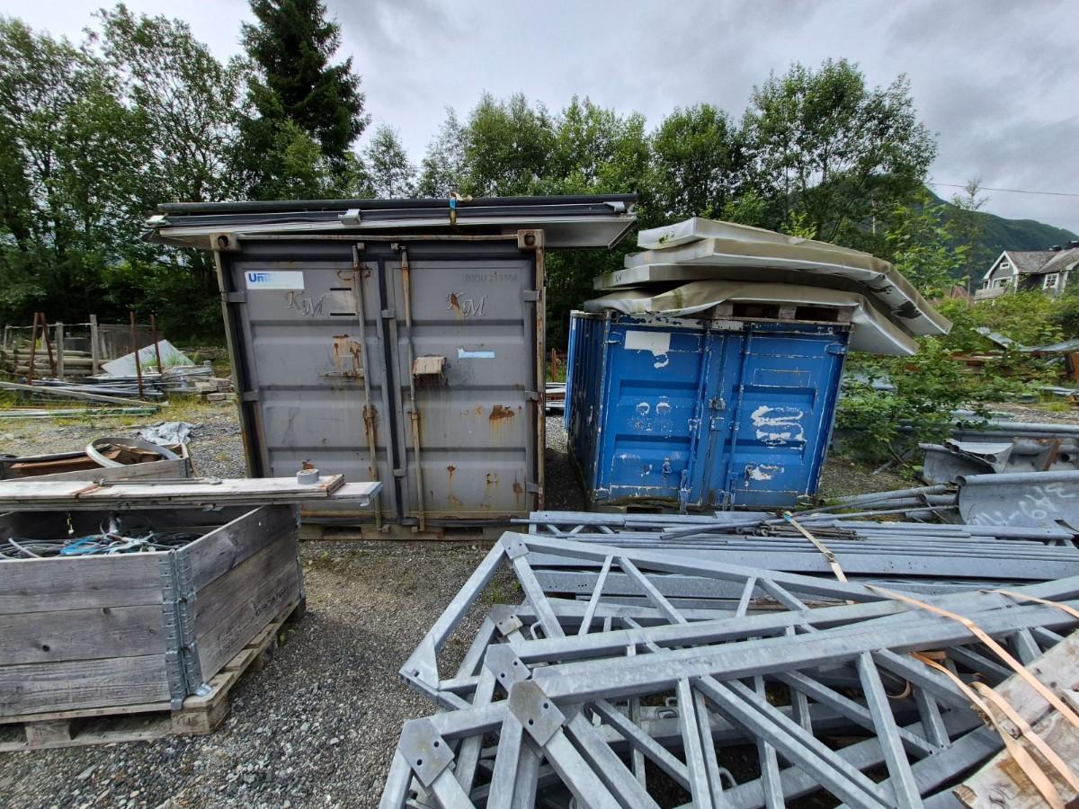 2 stk. containere – lager-/verkstedcontainere