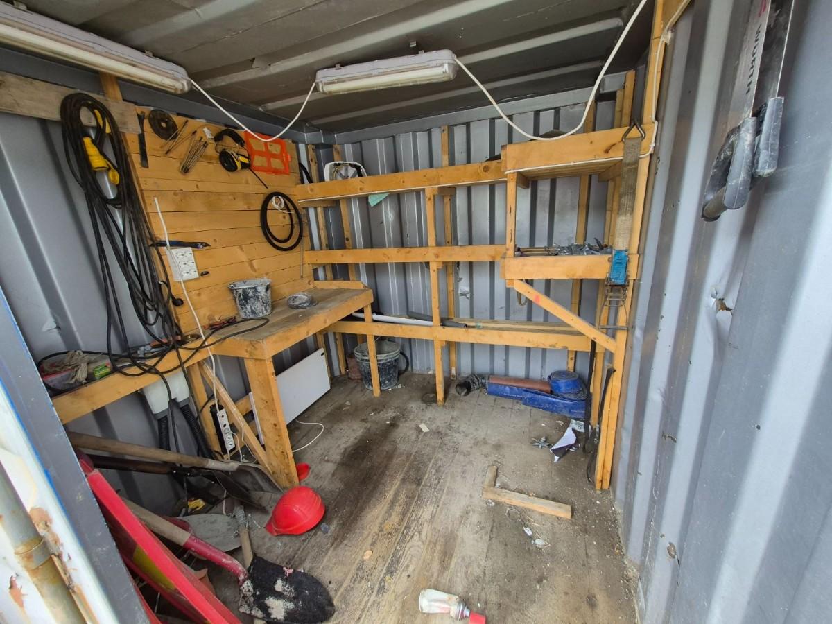 2 stk. containere – lager-/verkstedcontainere