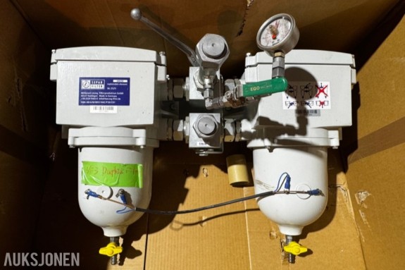 Duplex / vekselfilter med utskiftbart filterelement SVK-40/U/M/W01/VAC/P30/C01 - 3 stk selges samlet