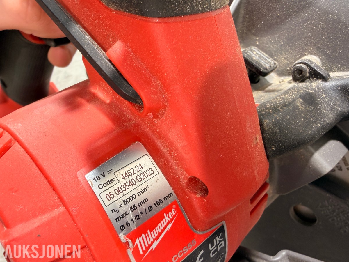 Milwaukee M18/M12 elektroverktøy, batterier, lader og tilbehør