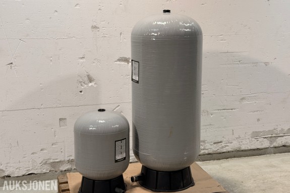 2 stk Grundfos GT-C trykktanker – 60 og 250 liter