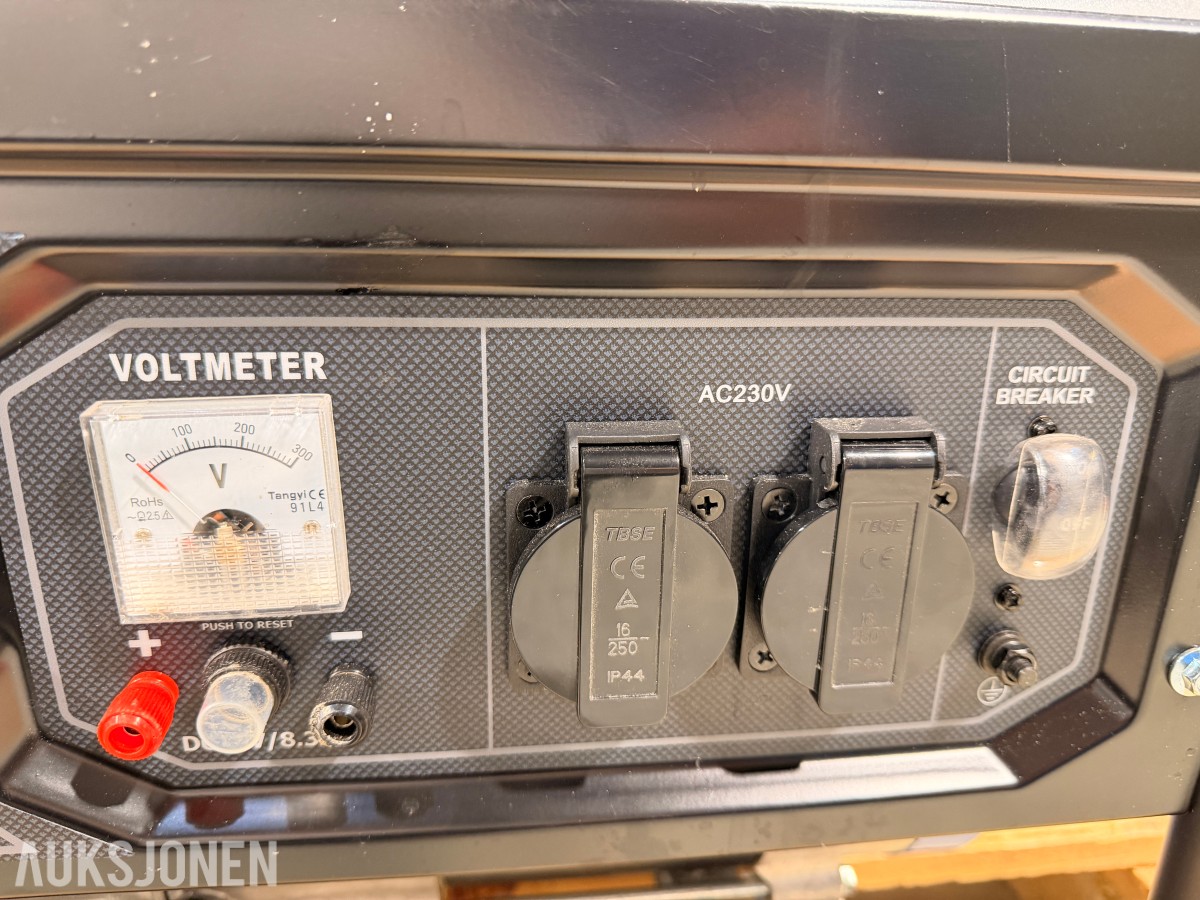 2025 Biltema strømaggregat G3000 3,0 kW – 230 V bensindrevet aggregat