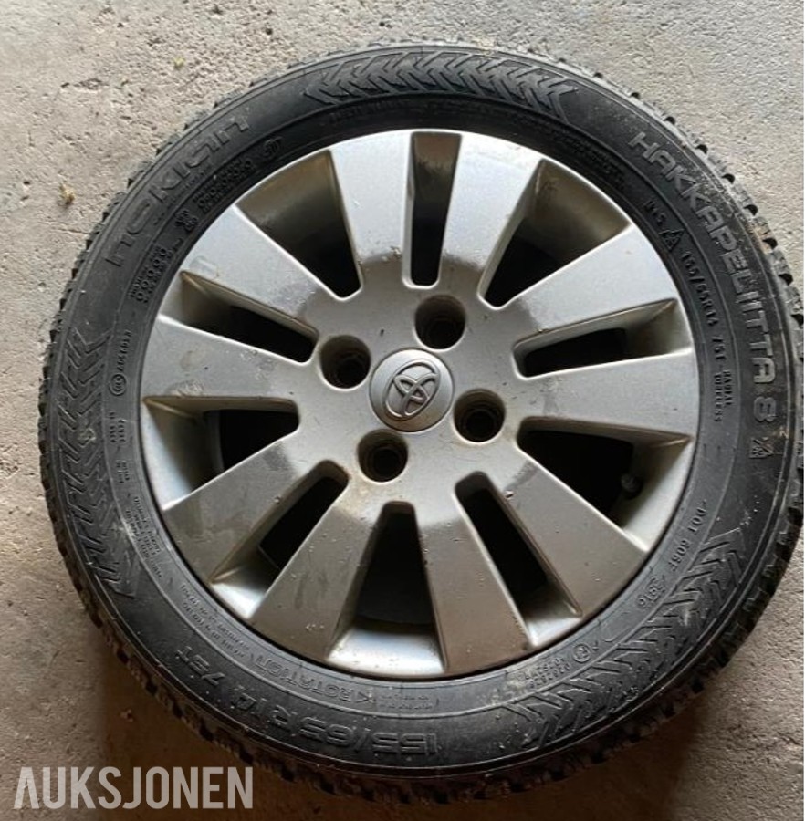 2009 4 stk Piggdekk, vinterdekk M+S, 155/65 R14 75T