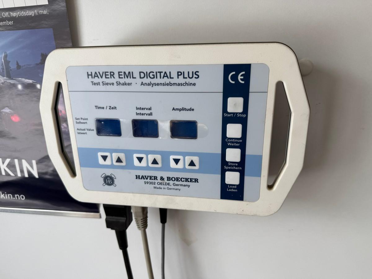 Haver EML Digital Plus analysesiktemaskin med siktesett