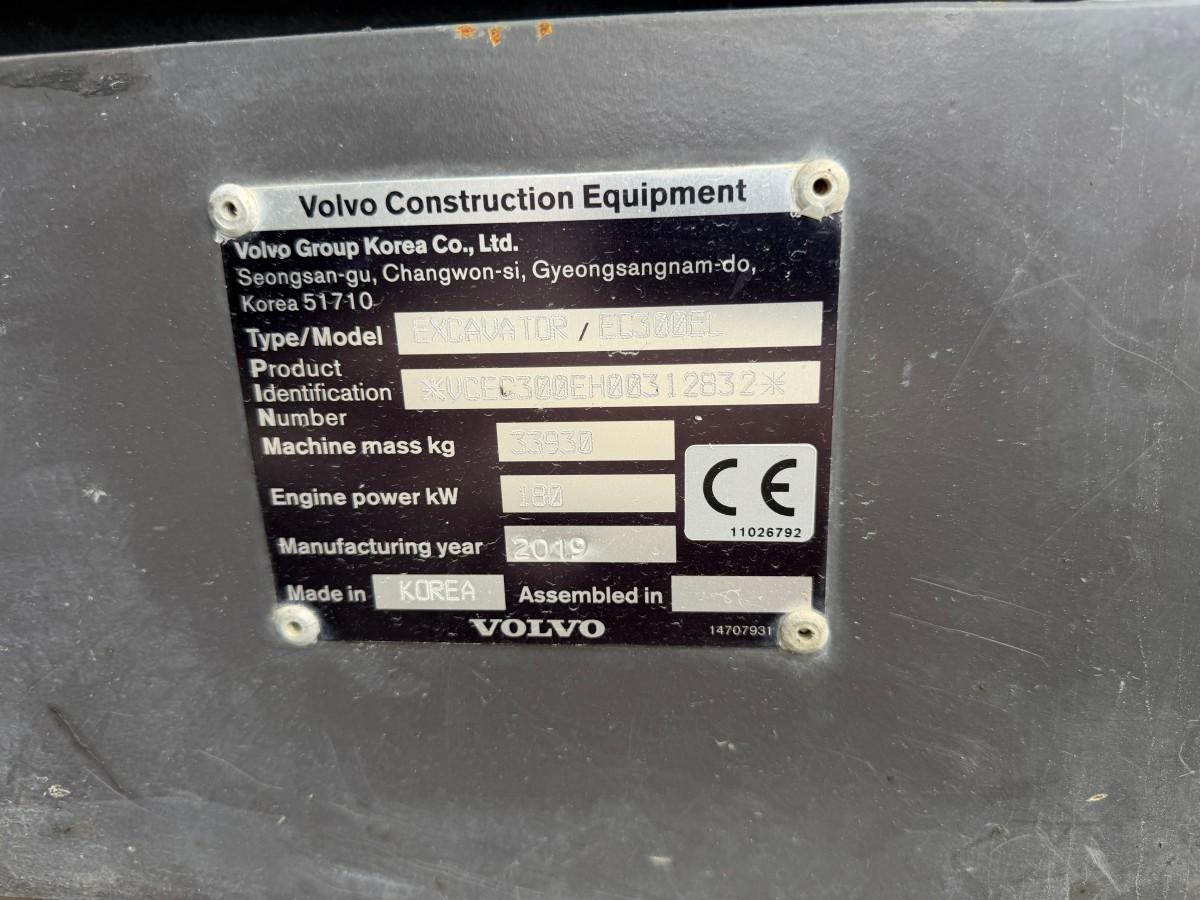 2019 Volvo EC300EL - Maskinstyring - 10185 Timer